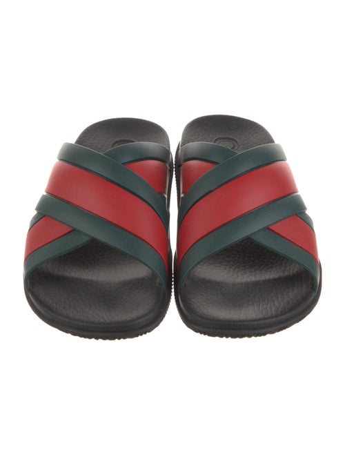 Gucci Web Accent Rubber Slides