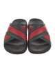 Gucci Web Accent Rubber Slides