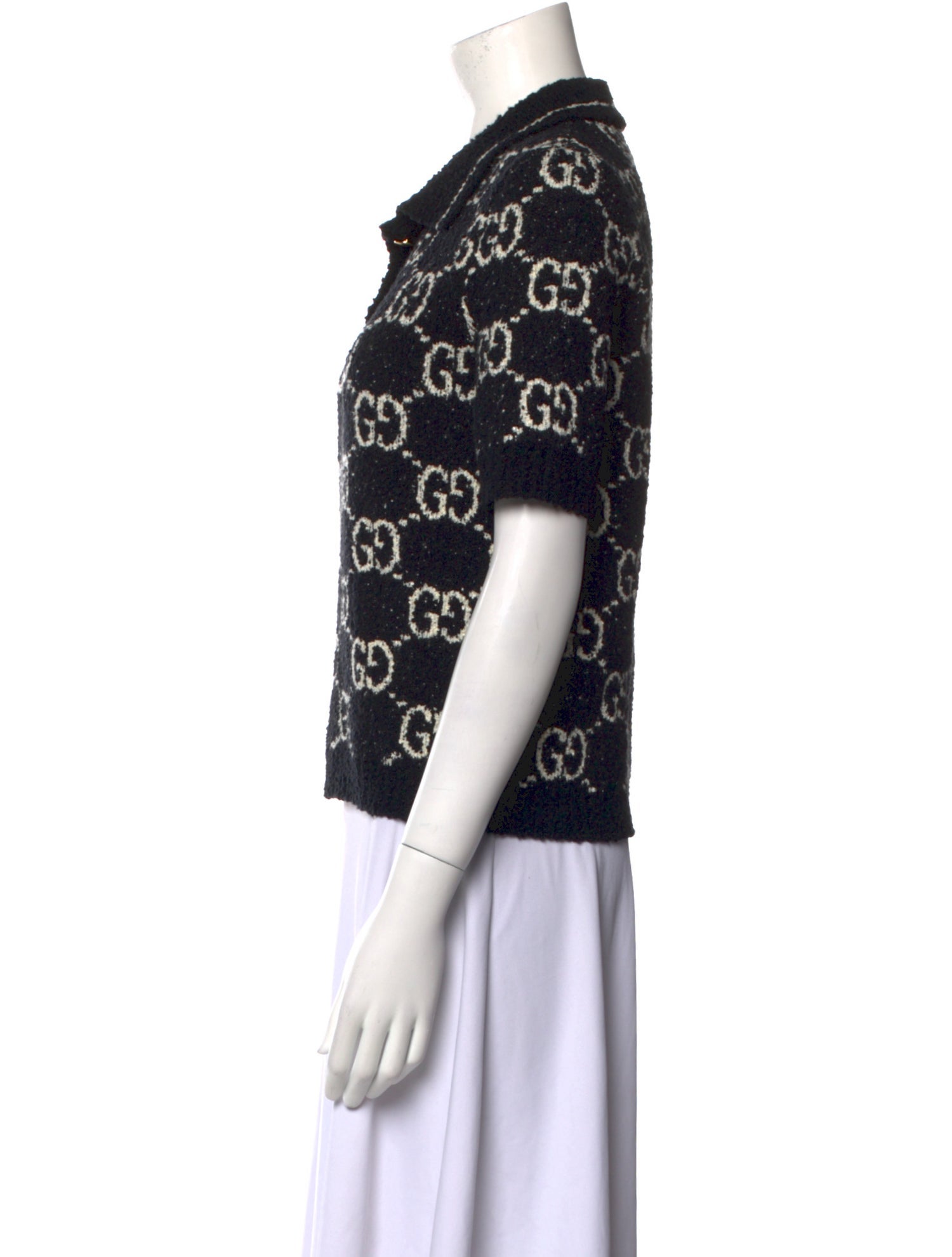 Gucci Printed Short Sleeve Polo