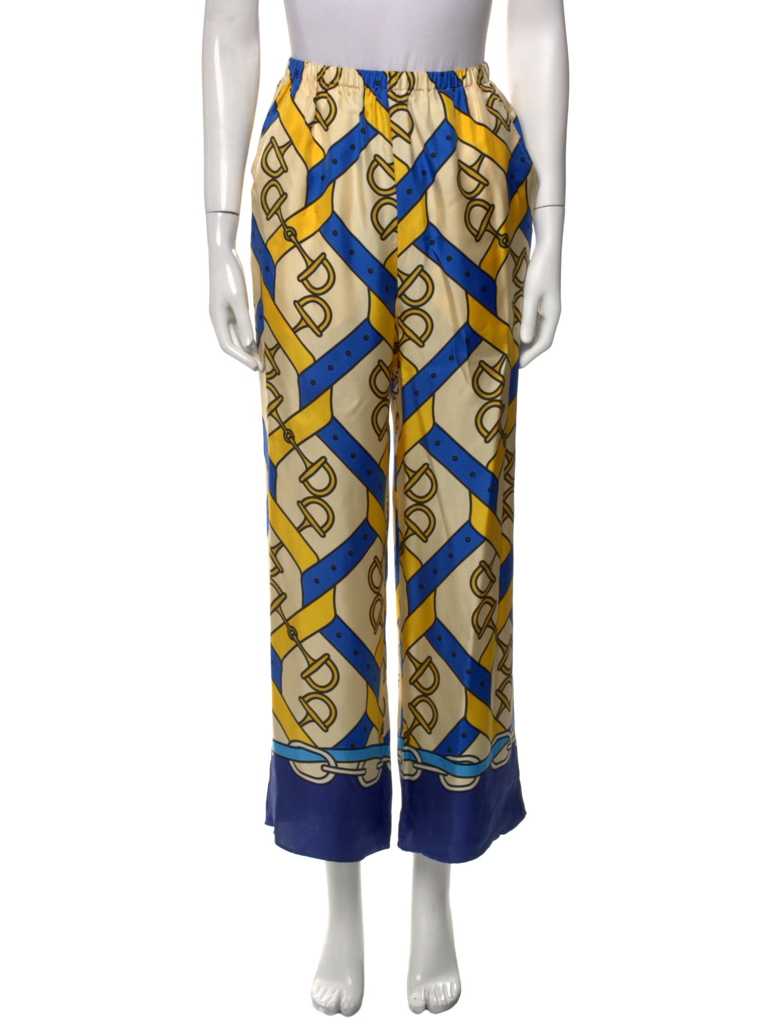 Gucci Silk Wide Leg Pants