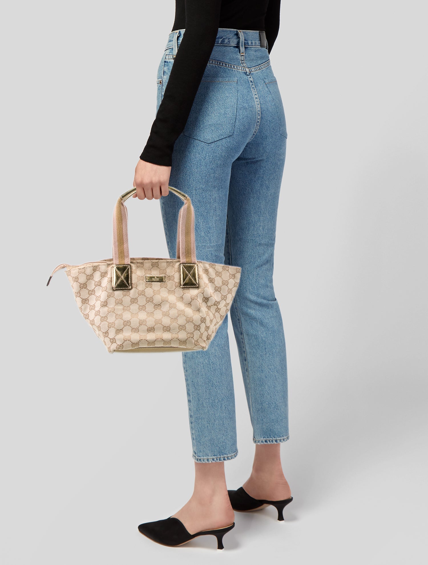 Gucci GG Canvas Top Handle Bag