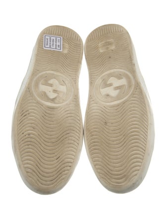 Gucci Web Accent Leather Sneakers