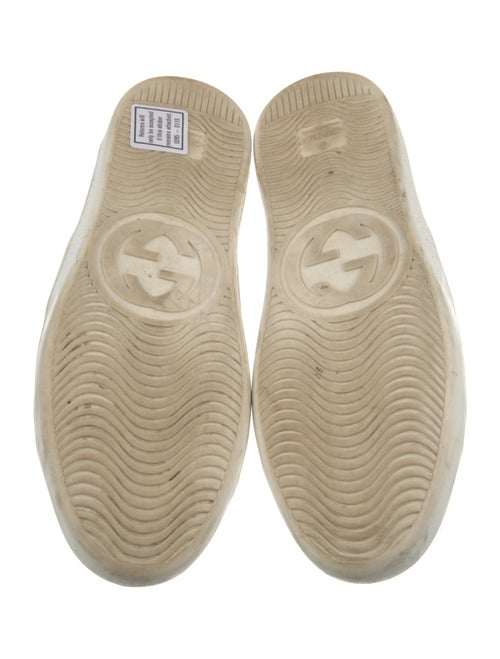 Gucci Web Accent Leather Sneakers