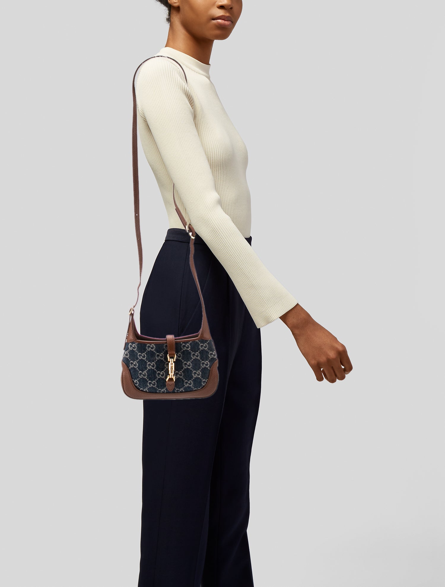 Gucci GG Denim Jackie 1961 Mini