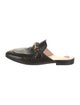 Gucci Web Accent Leather Mules