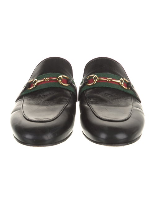 Gucci Web Accent Leather Mules