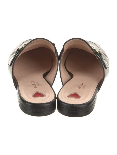 Gucci Web Accent Leather Mules