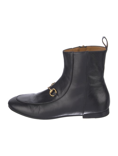 Gucci Horsebit Accent Leather Chelsea Boots