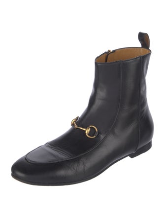 Gucci Horsebit Accent Leather Chelsea Boots