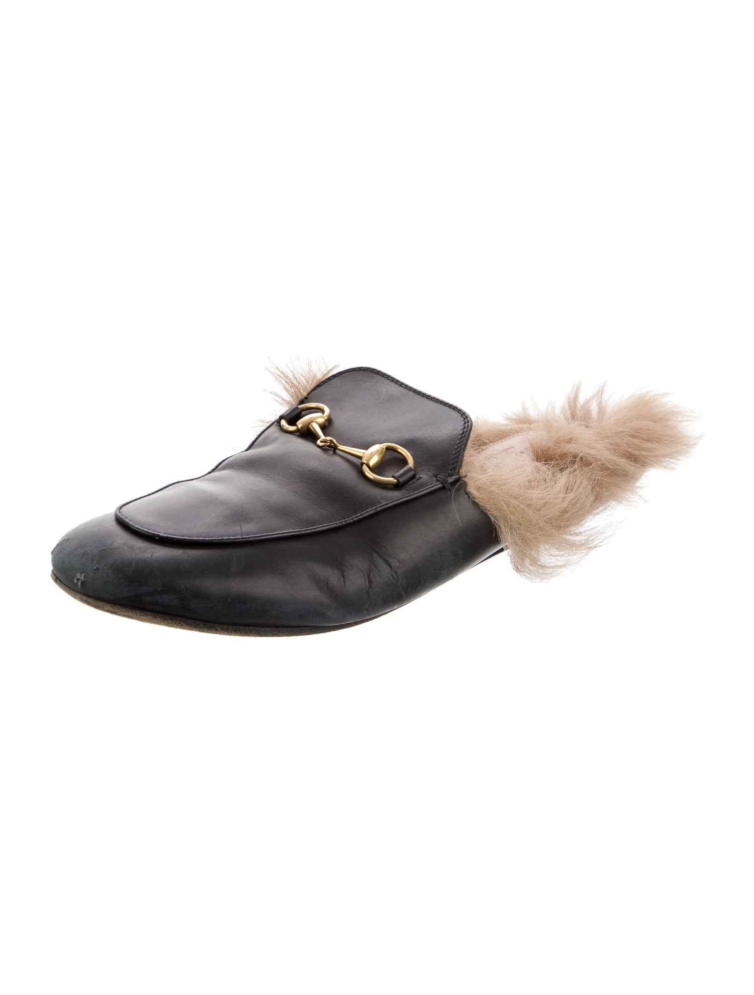 Gucci Horsebit Accent Leather Mules