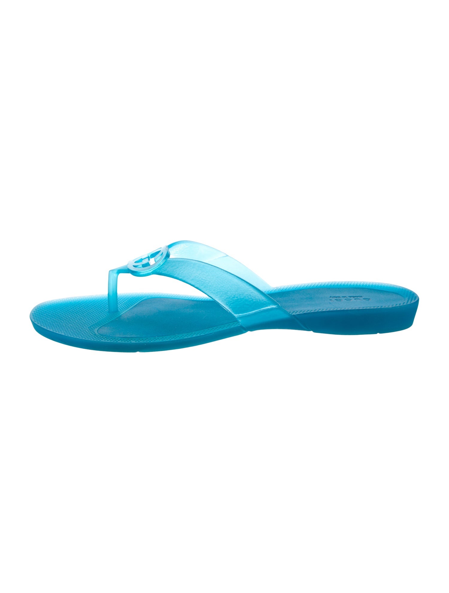 Gucci Interlocking G Logo Rubber Flip Flops