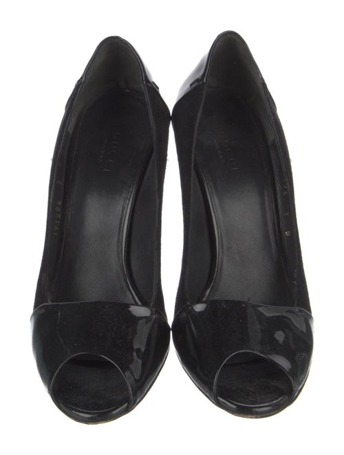 Gucci Interlocking G Logo Suede Pumps