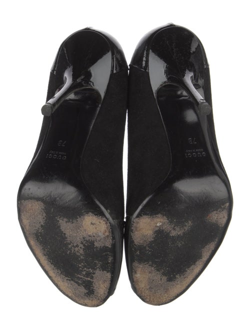 Gucci Interlocking G Logo Suede Pumps