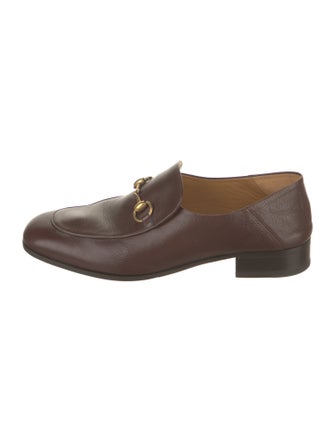 Gucci Horsebit Accent Leather Dress Loafers