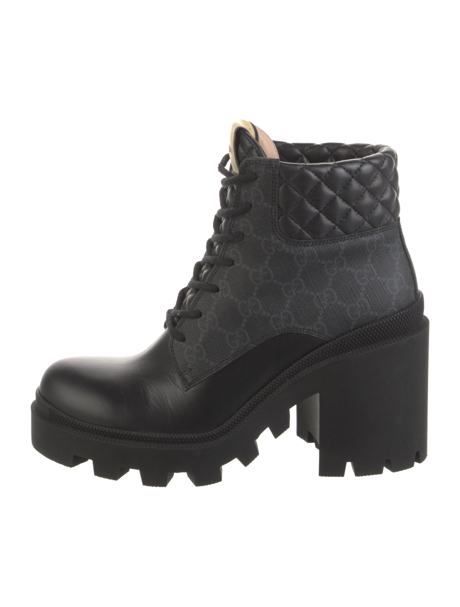Gucci GG Supreme Combat Boots