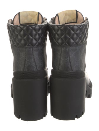 Gucci GG Supreme Combat Boots