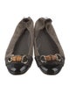 Gucci Horsebit Accent Suede Ballet Flats