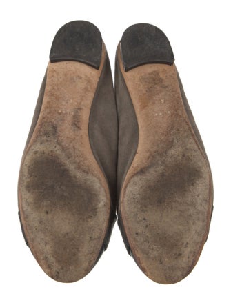 Gucci Horsebit Accent Suede Ballet Flats