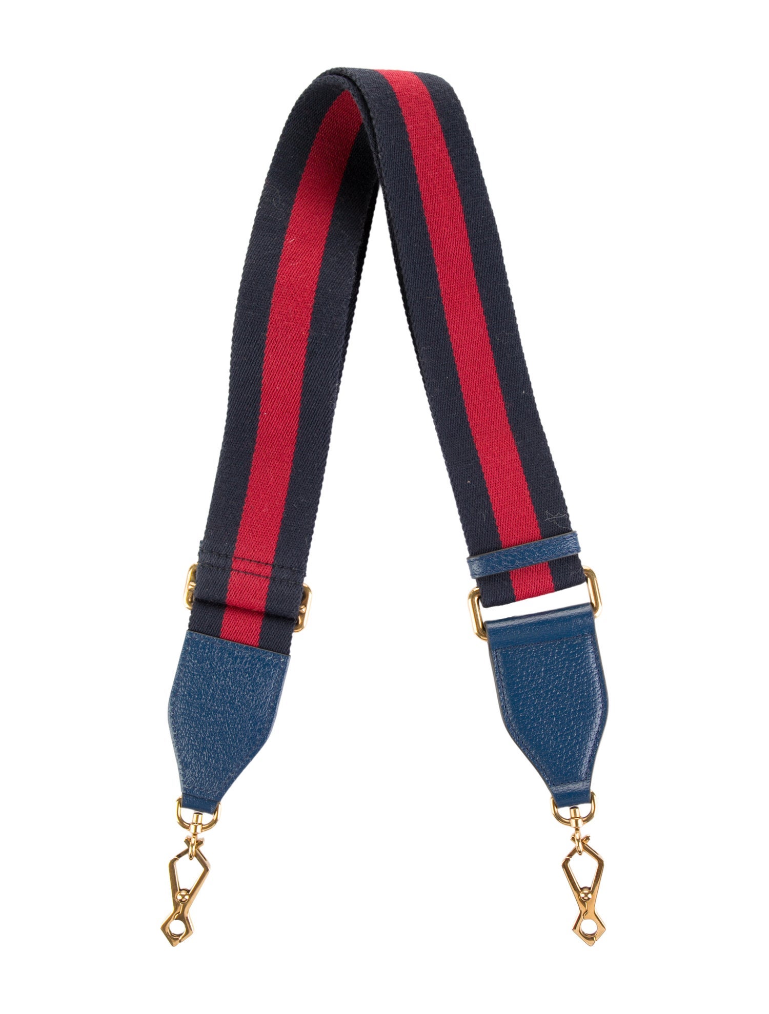 Gucci Gucci Blue Pattern Gold Tone Bag Strap