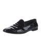 Gucci Patent Leather Grosgrain Trim Loafers