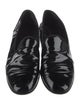 Gucci Patent Leather Grosgrain Trim Loafers