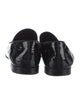 Gucci Patent Leather Grosgrain Trim Loafers