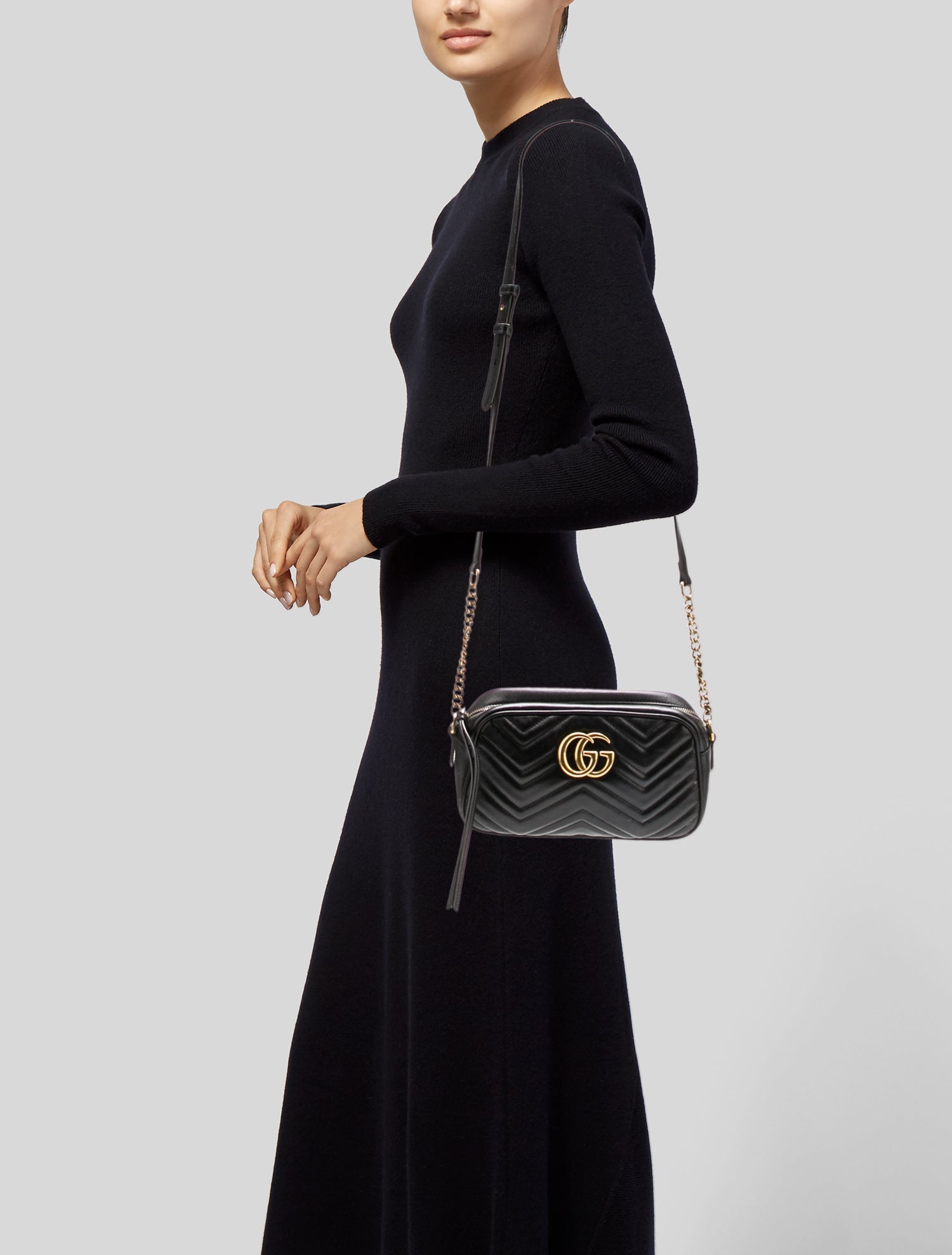 Gucci Double G Marmont Matelasse Camera Small