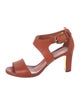 Gucci Bamboo Accent Leather Sandals