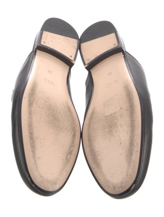 Gucci Web Accent Leather Mules