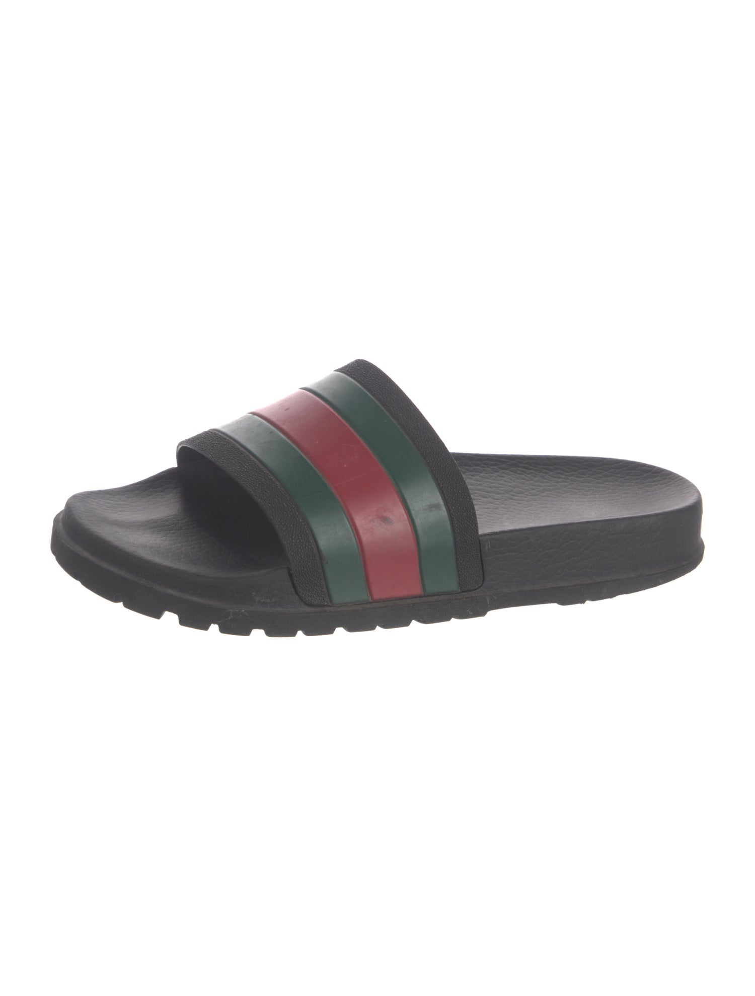 Gucci Web Accent Rubber Slides