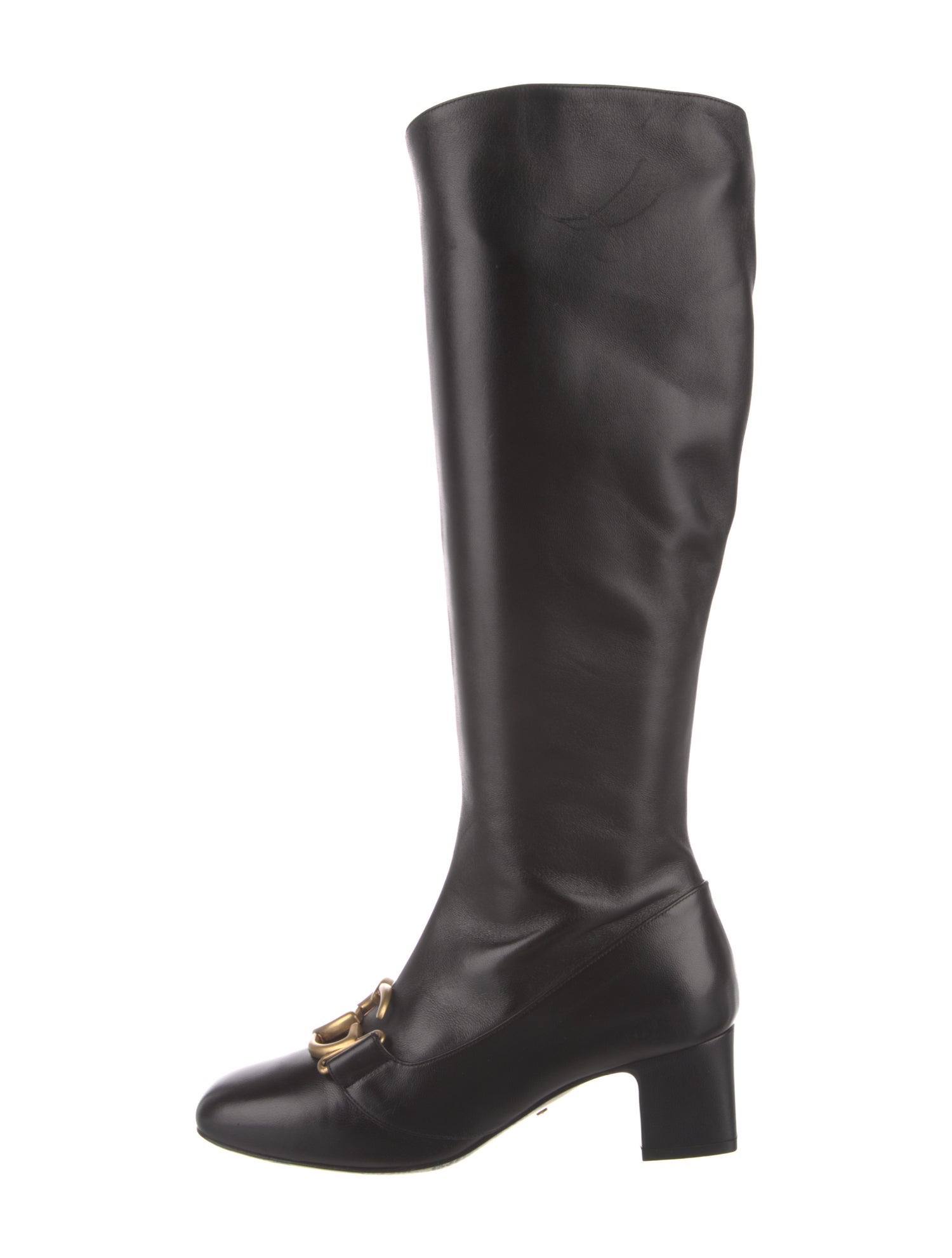 Gucci Leather Riding Boots