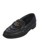 Gucci Quilted Pattern Leather Loafers