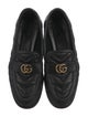 Gucci Quilted Pattern Leather Loafers