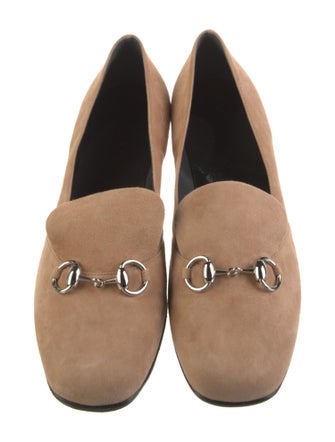 Gucci 1955 Horsebit Accent Suede Loafers