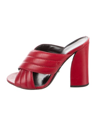 Gucci Leather Slides