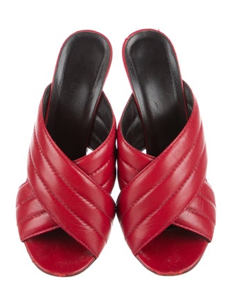 Gucci Leather Slides