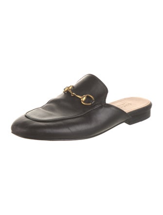 Gucci Horsebit Accent Leather Mules