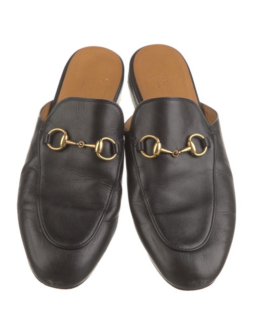 Gucci Horsebit Accent Leather Mules