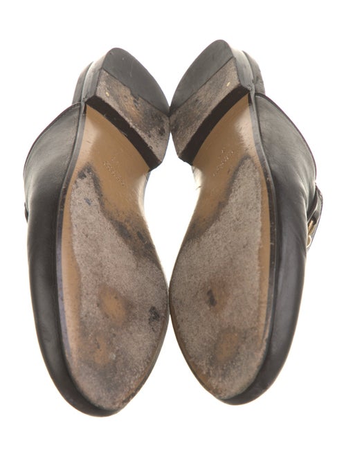 Gucci Horsebit Accent Leather Mules