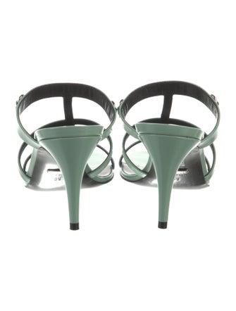 Gucci Horsebit Accent Patent Leather Slides