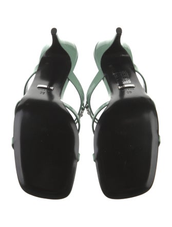 Gucci Horsebit Accent Patent Leather Slides