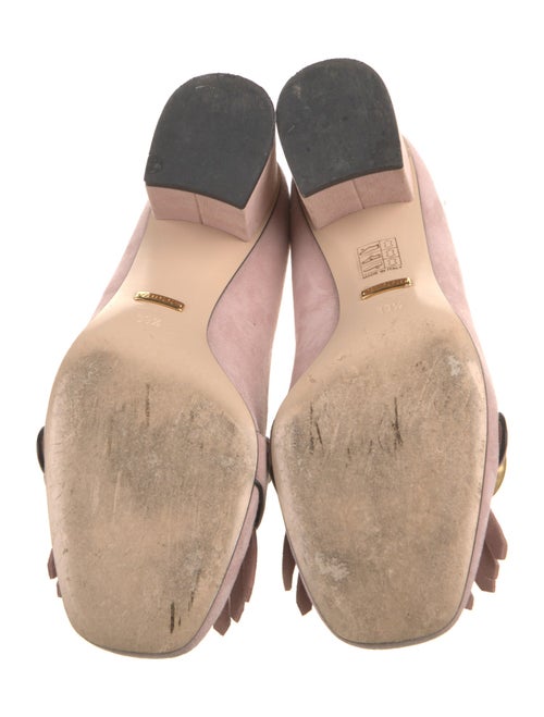 Gucci Double G Logo Suede Pumps