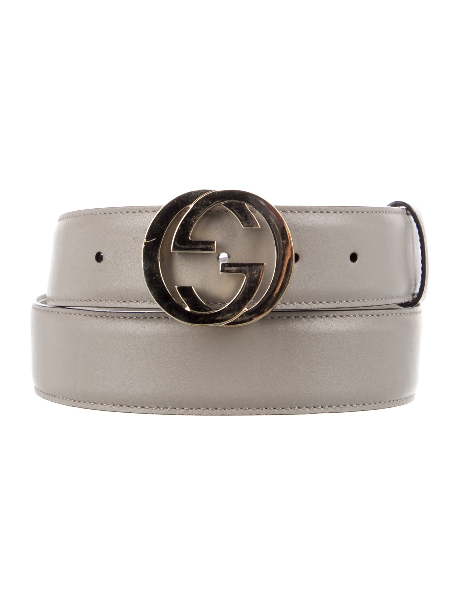 Gucci Interlocking G Logo Leather Belt Kit