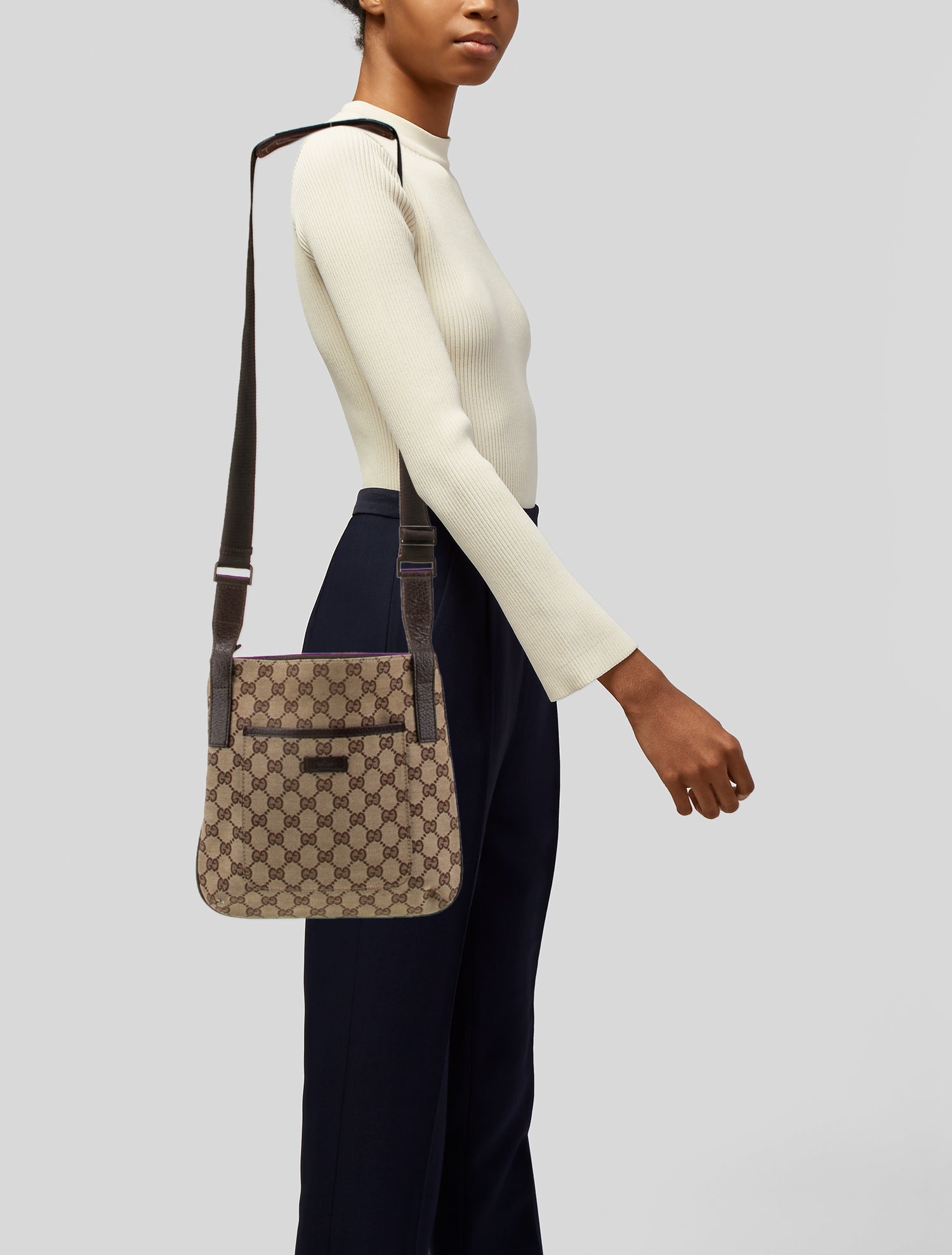 Gucci GG Canvas Messenger Bag