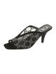 Gucci Mesh Crystal Embellishments Mules