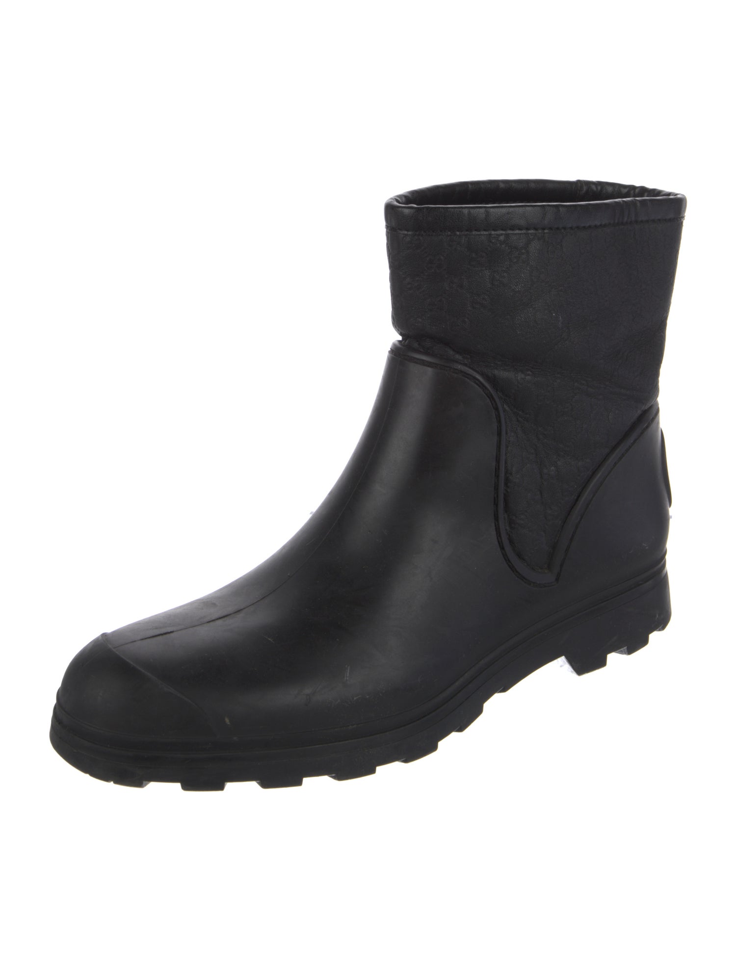 Gucci Microguccissima Pattern Rubber Rain Boots