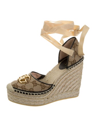 Gucci Canvas Printed Espadrilles