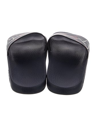 Gucci Leather Printed Slides