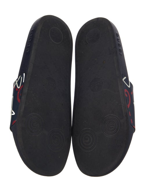 Gucci Leather Printed Slides