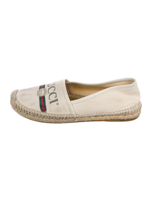 Gucci Web Accent Canvas Espadrilles